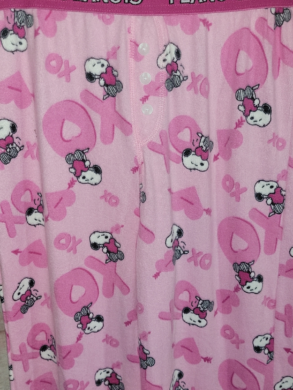 Peanuts Snoopy Love Pajama Bottoms - Picture 2 of 8